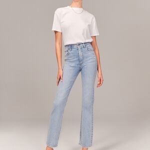 Abercrombie & Fitch High Rise Blue Jeans Classic Style